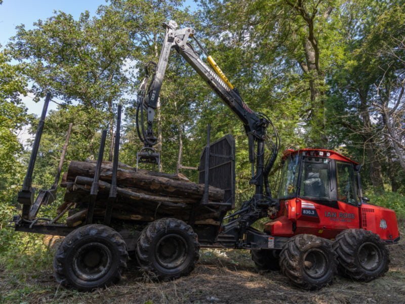 Timber harvesting contractor working in Aberdeenshire